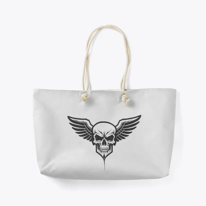 Winged Skull Design