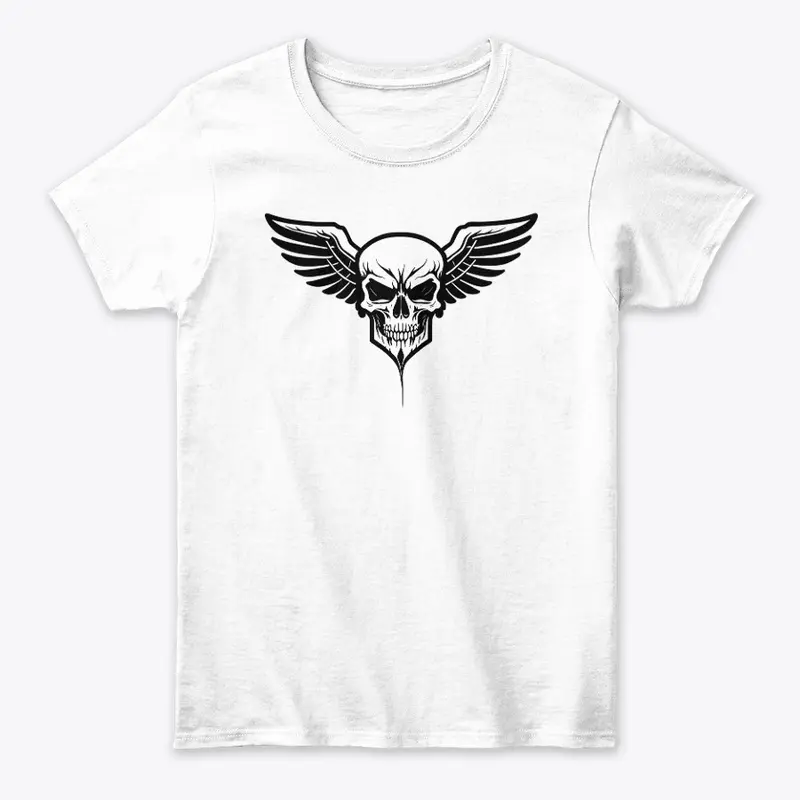 Winged Skull Design