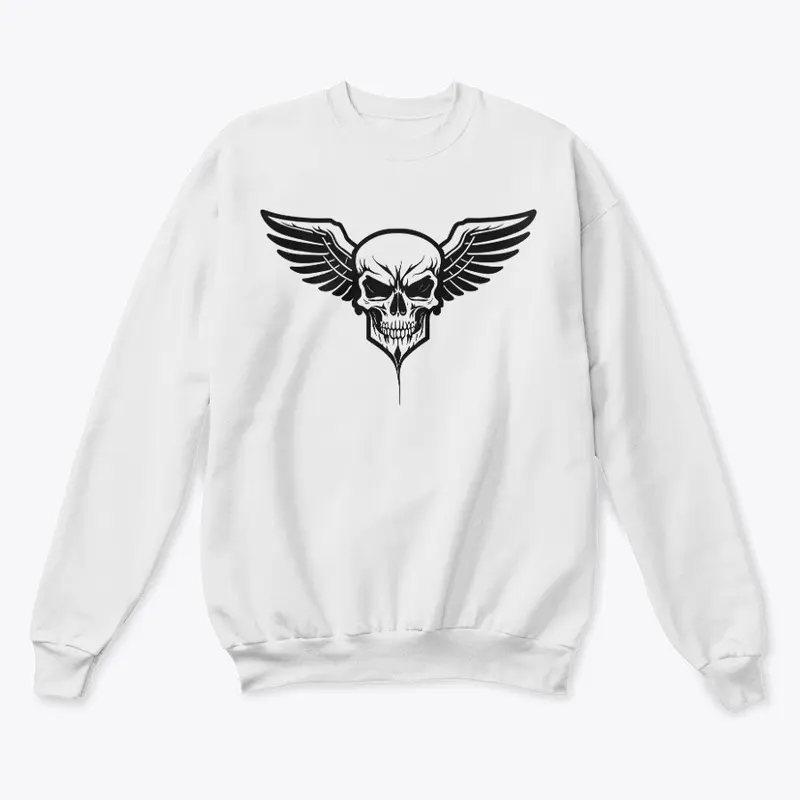 Winged Skull Design