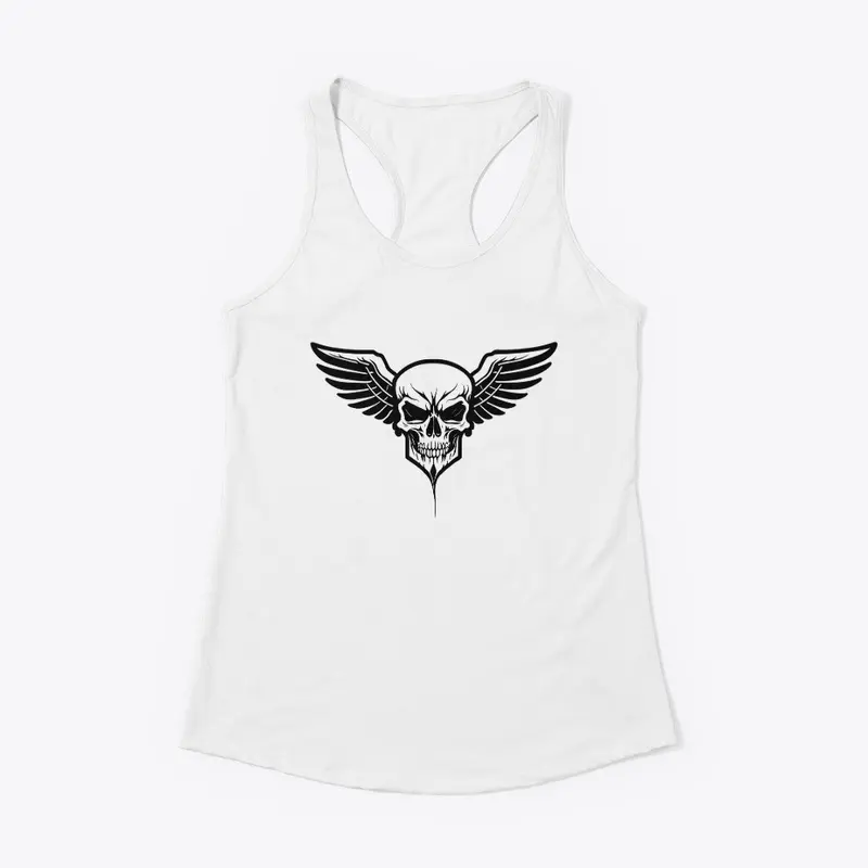 Winged Skull Design