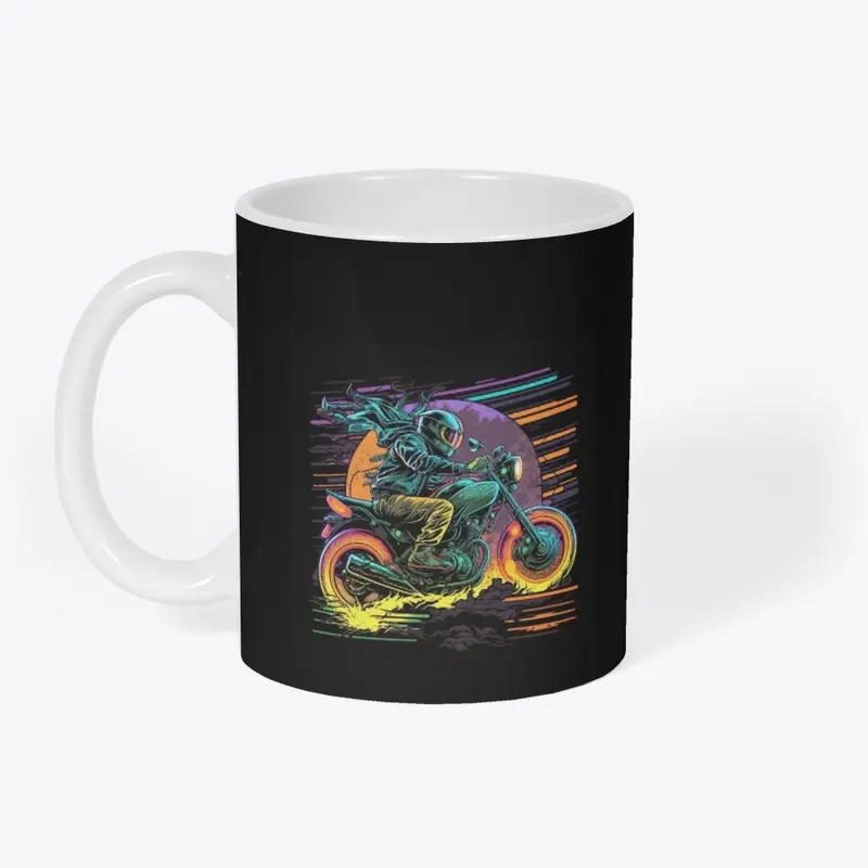 Vivid Motorcycle Biker Mug