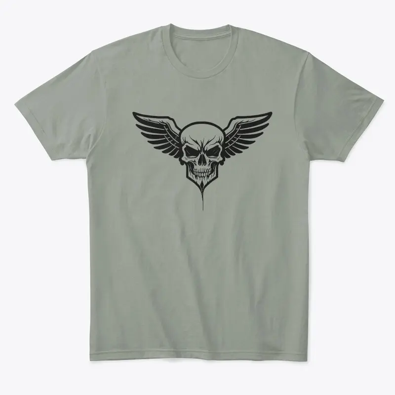 Winged Skull Design