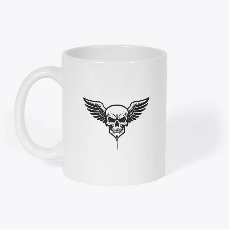 Winged Skull Design