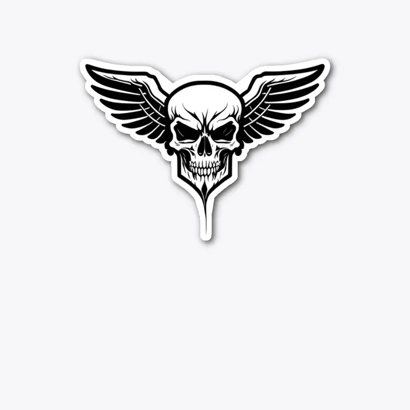 Winged Skull Design