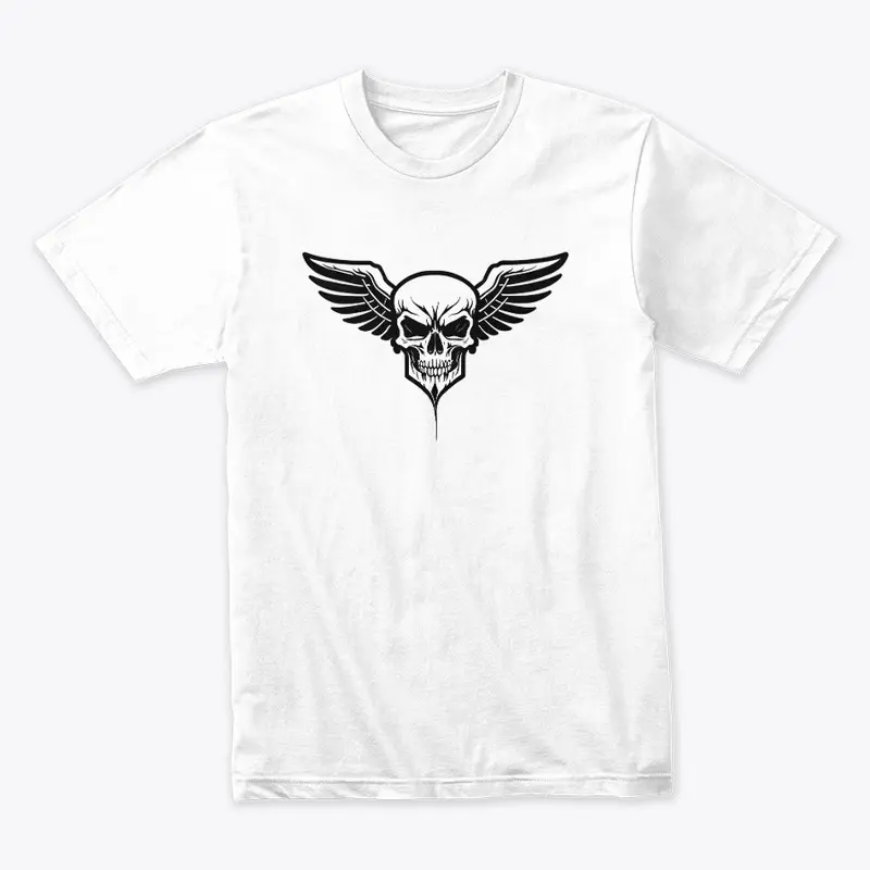 Winged Skull Design